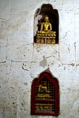 Ananda temple Bagan, Myanmar. Images of the life historical Buddha from birth to death of the circumambulatory corridors. 